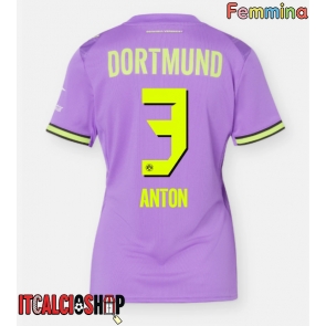 Borussia Dortmund Waldemar Anton #3 Terza Maglia Femmina 2026-27 Manica Corta